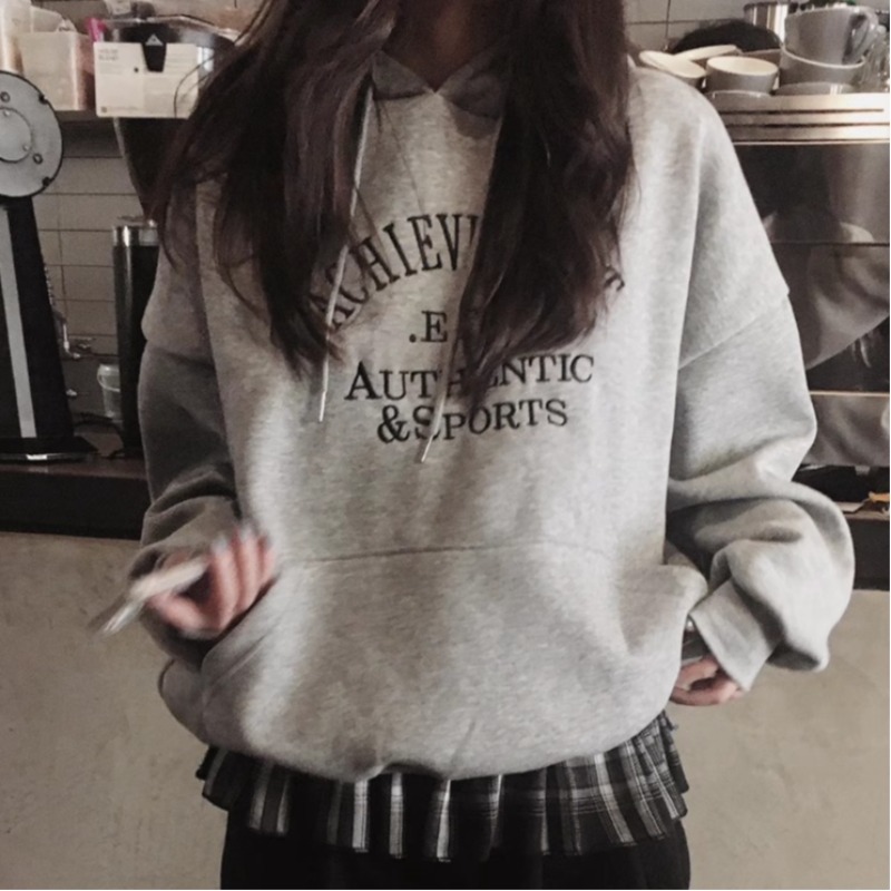 Women's Hooded Sweatshirt Cotton Zip-Up Fall Winter - Image 3