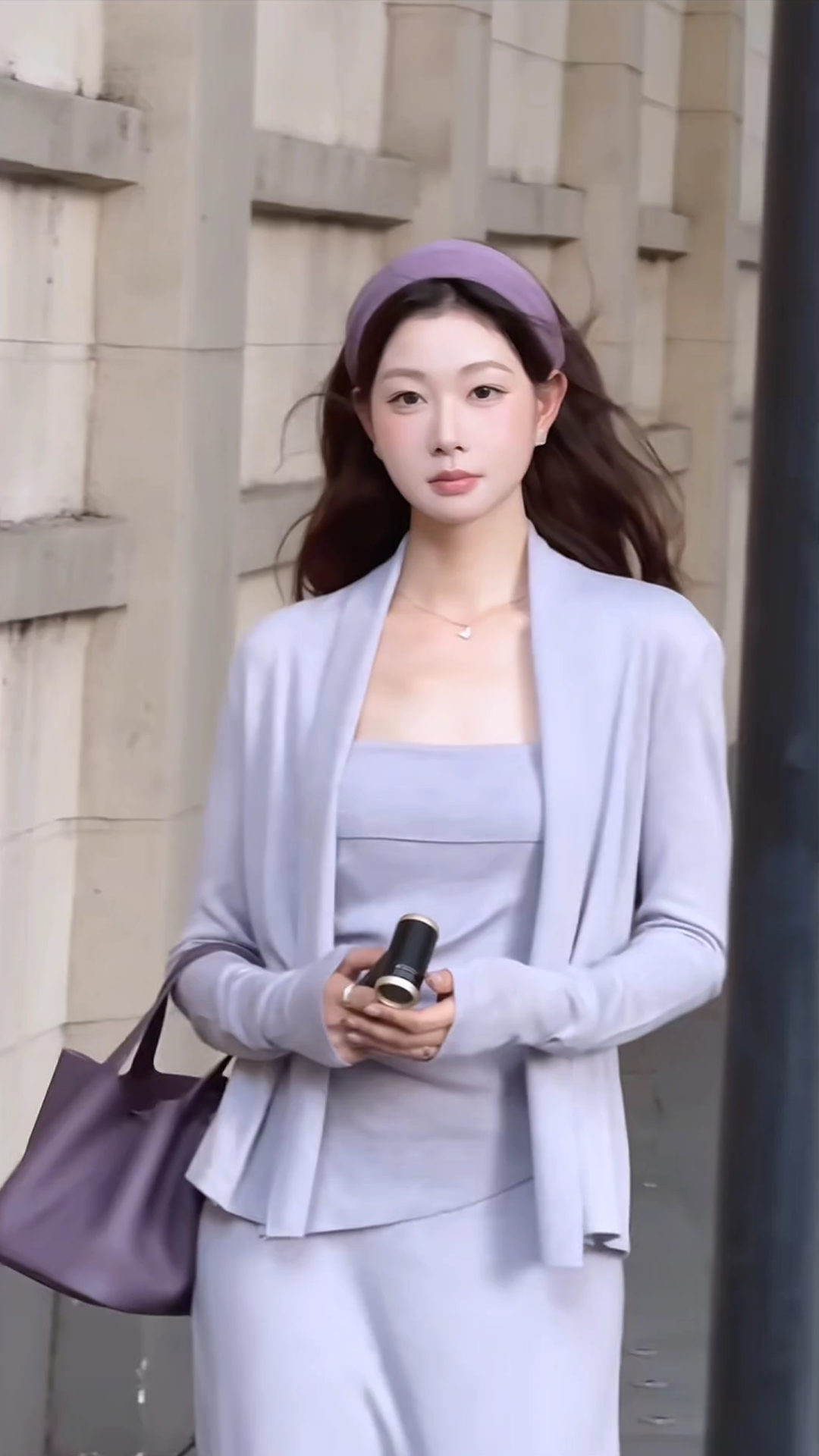 Women's Wool Knit Three-Piece Sweater Set Fall Winter Lazy Gentle Style - Image 3